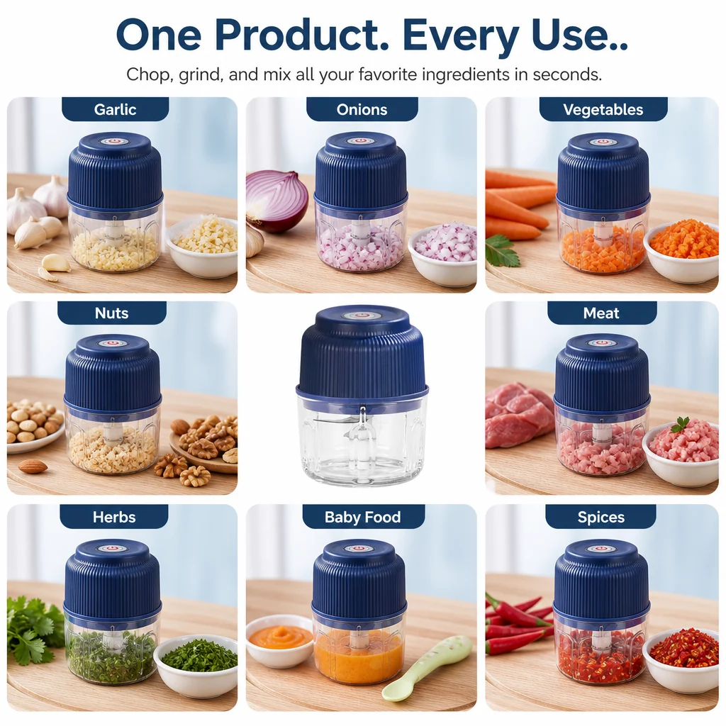 KITCHENWHIZ – Compact Chopper for Quick Everyday Preparation - Imagen 6
