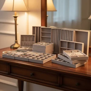 ELEGANCEVAULT – 8-Piece Jewelry Storage Collection for Women