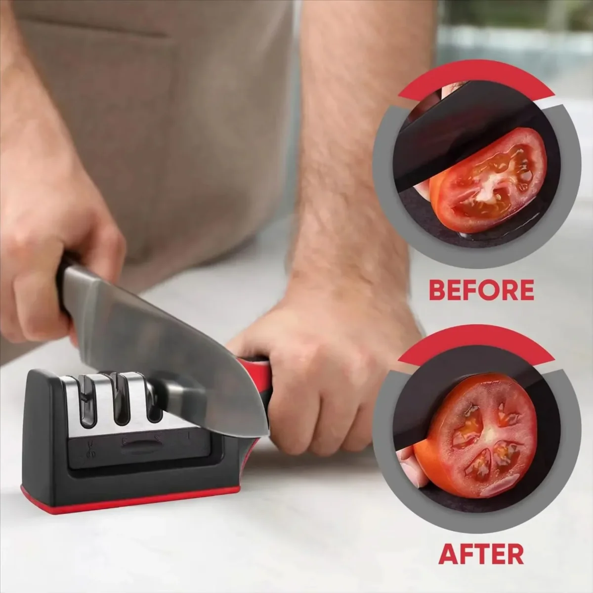 EDGENEST – Durable Kitchen Sharpener for Sharp & Smooth Blades - Imagen 4