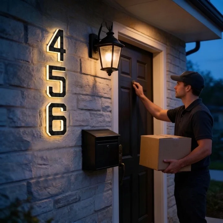 ADDRARAY – Solar Address Sign with Automatic Outdoor Lighting - Imagen 6