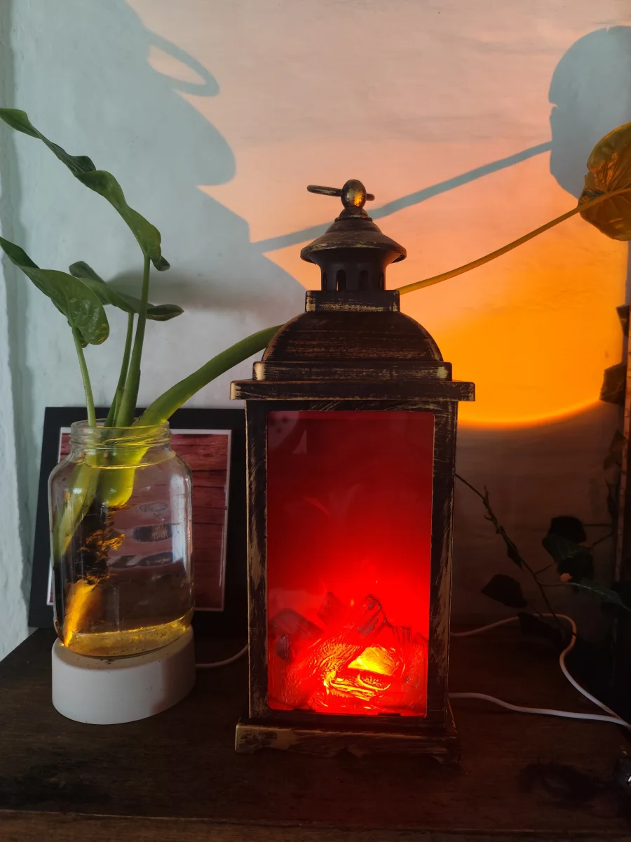 Lámpara farol que simula llamas - Imagen 4