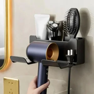 DRYVAULT – Compact Wall Holder for Organized Hair Dryer Storage