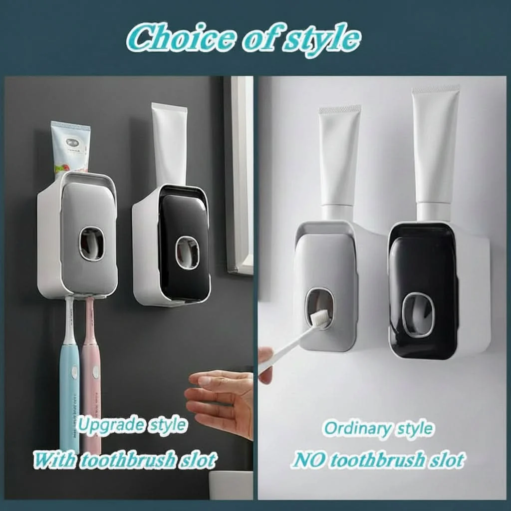 PRESSIQ – Manual Toothpaste Dispenser for Organized Bathroom Use - Imagen 5