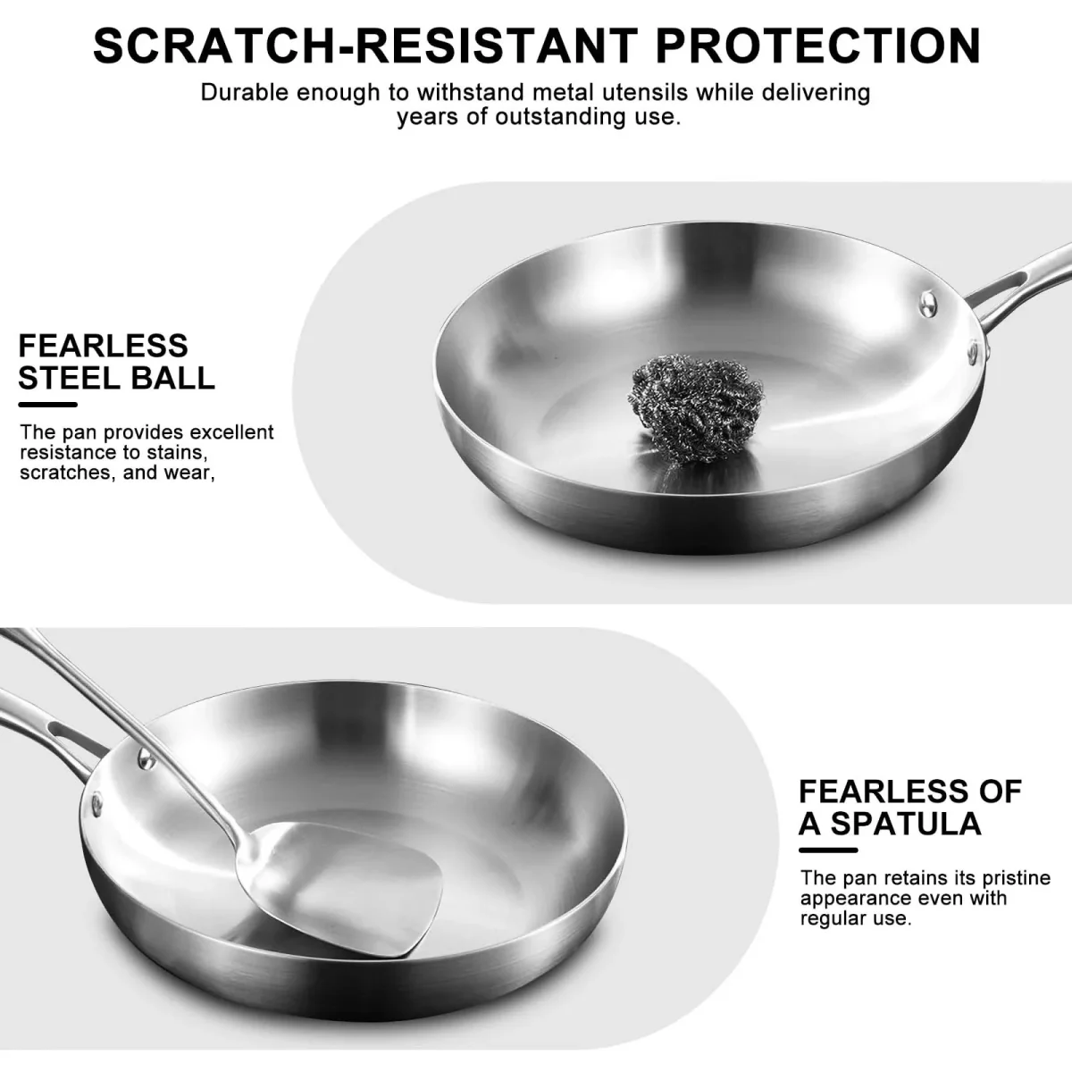 CULINEXA – 304 Stainless Steel Frying Pan - Imagen 5