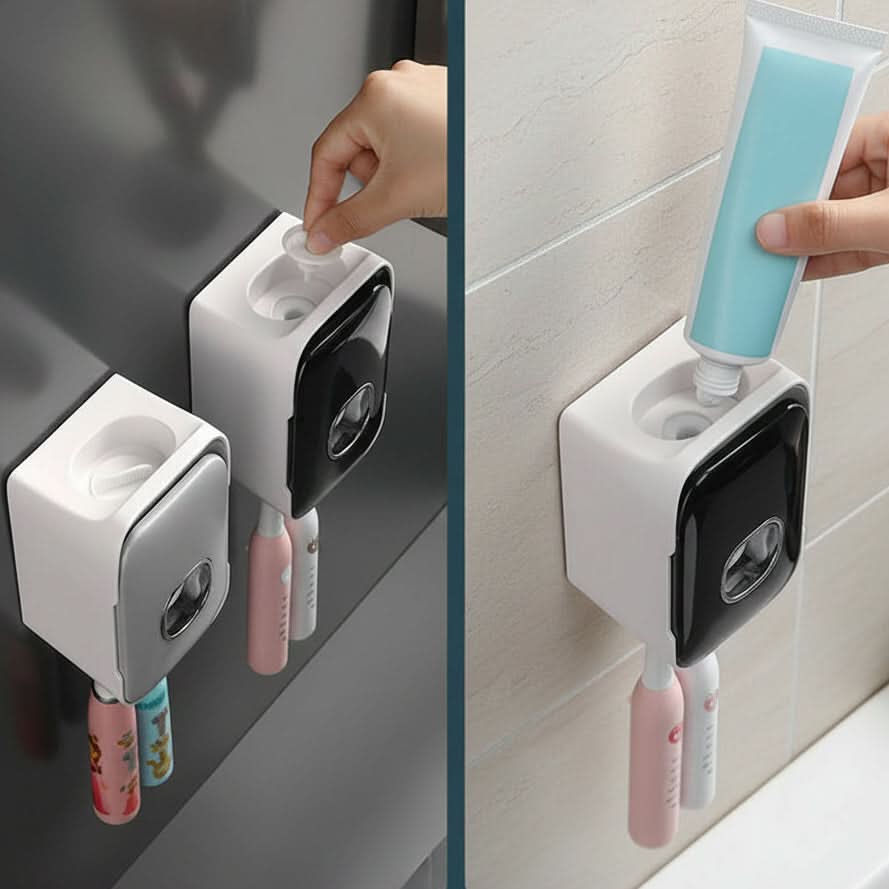 PRESSIQ – Manual Toothpaste Dispenser for Organized Bathroom Use - Imagen 6