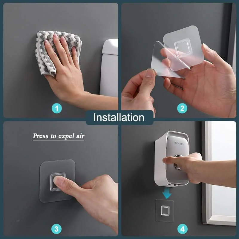 PRESSIQ – Manual Toothpaste Dispenser for Organized Bathroom Use - Imagen 8