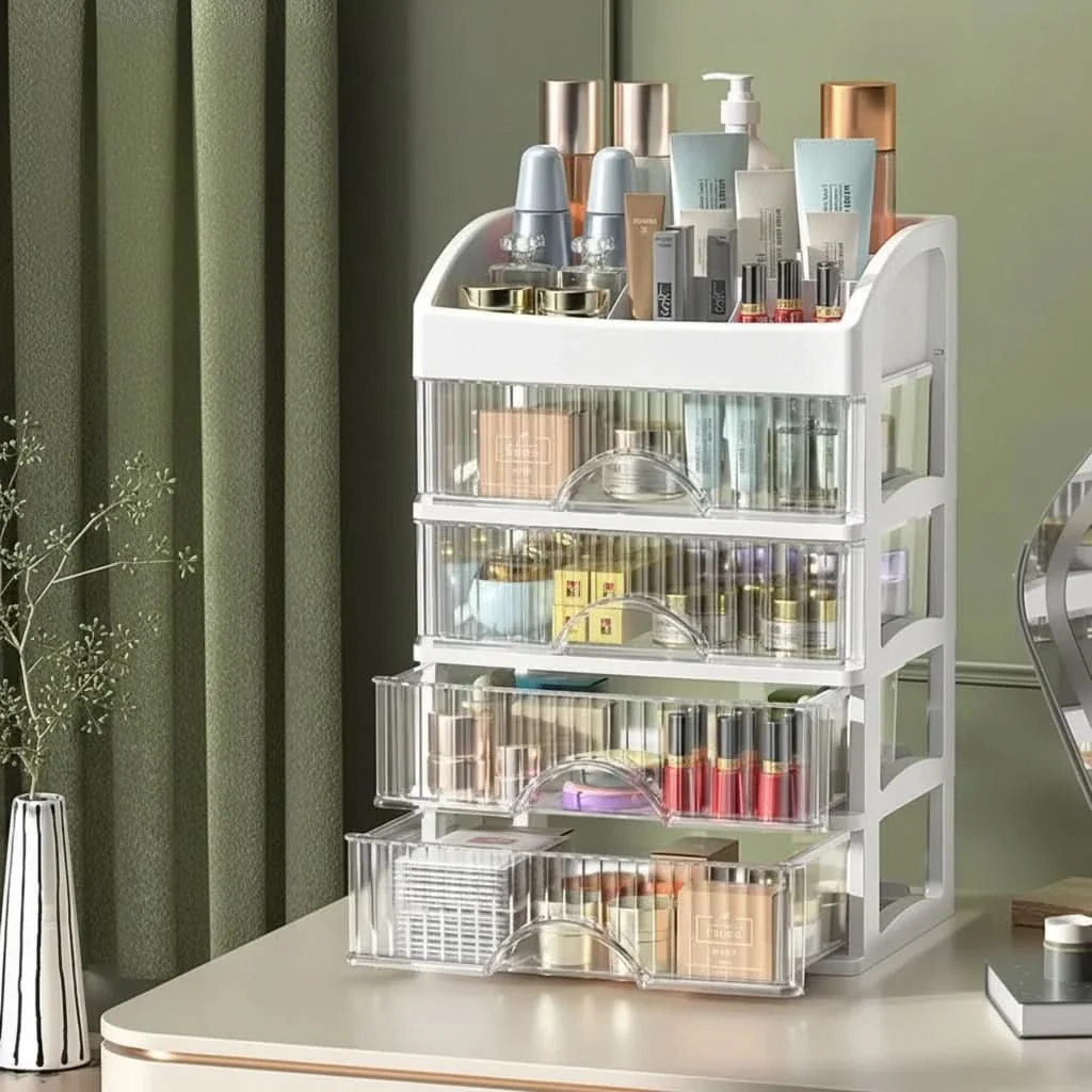 STYLELIVA – Stackable Makeup Storage Box for Organized Beauty Care - Imagen 3