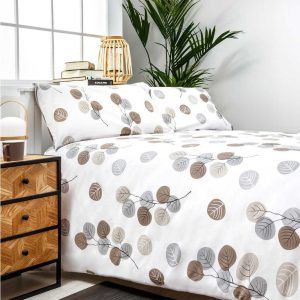 Funda Nórdica HONDARRIBIA - Algodón Orgánico 144 Hilos Gris