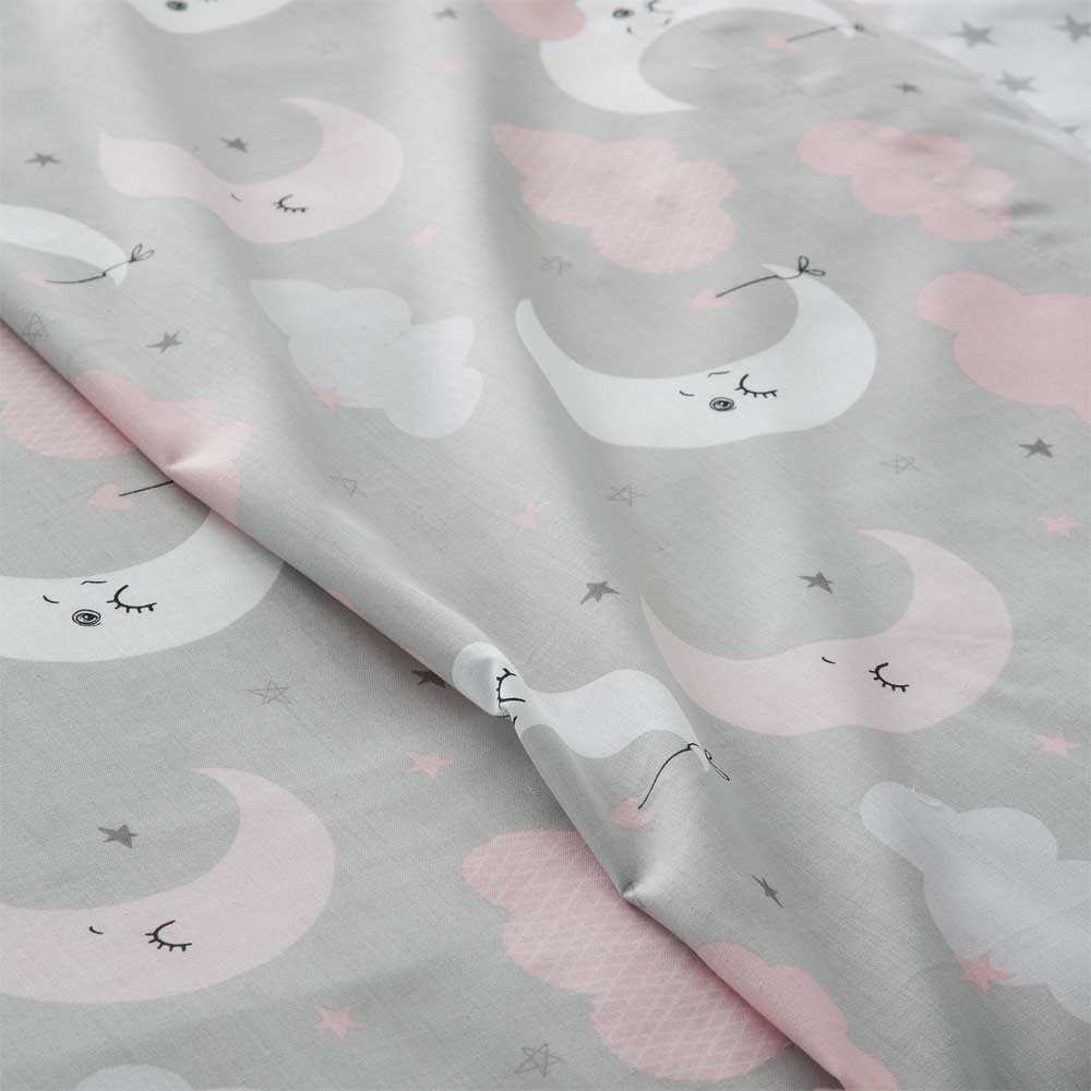 Funda Nórdica Infantil LUNITAS - Algodón Poliéster Gris - Imagen 4