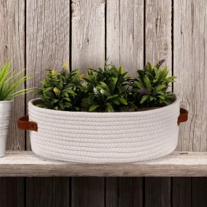OVANEST – Oval Woven Storage Basket for Bathroom Organization