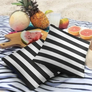 STRIPELIVA – Waterproof Outdoor Cushion Cover for Patio Sofas