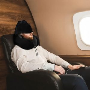 COZYCURVE – U-Shaped Hooded Pillow for Relaxing Comfort