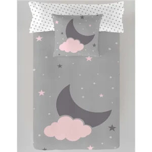 Saco nórdico SIN relleno LUNA Y NUBE algodón poliéster gris