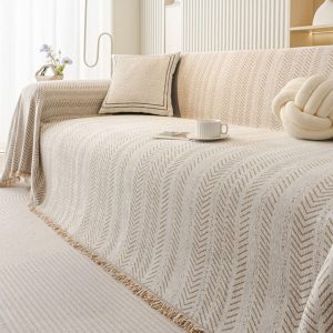 LUXCHENI – Soft Chenille Sofa Cover with Scratch Resistance