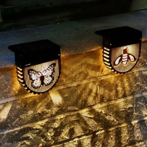 MIRALUX – Solar HollowGlow Fence Lights 2-Pack