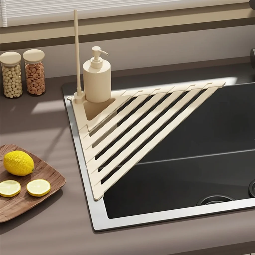DRYFLOW – Foldable Over Sink Drain Rack - Imagen 6