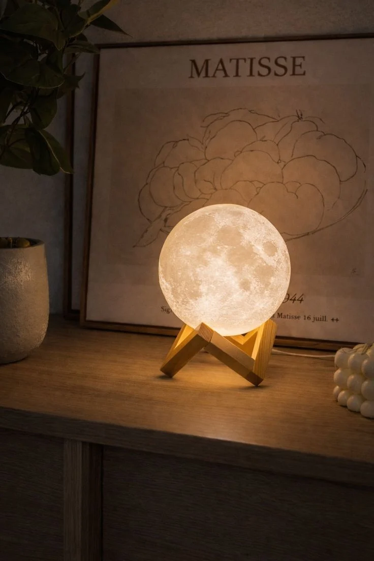 Lámpara luz de luna con base - Imagen 4