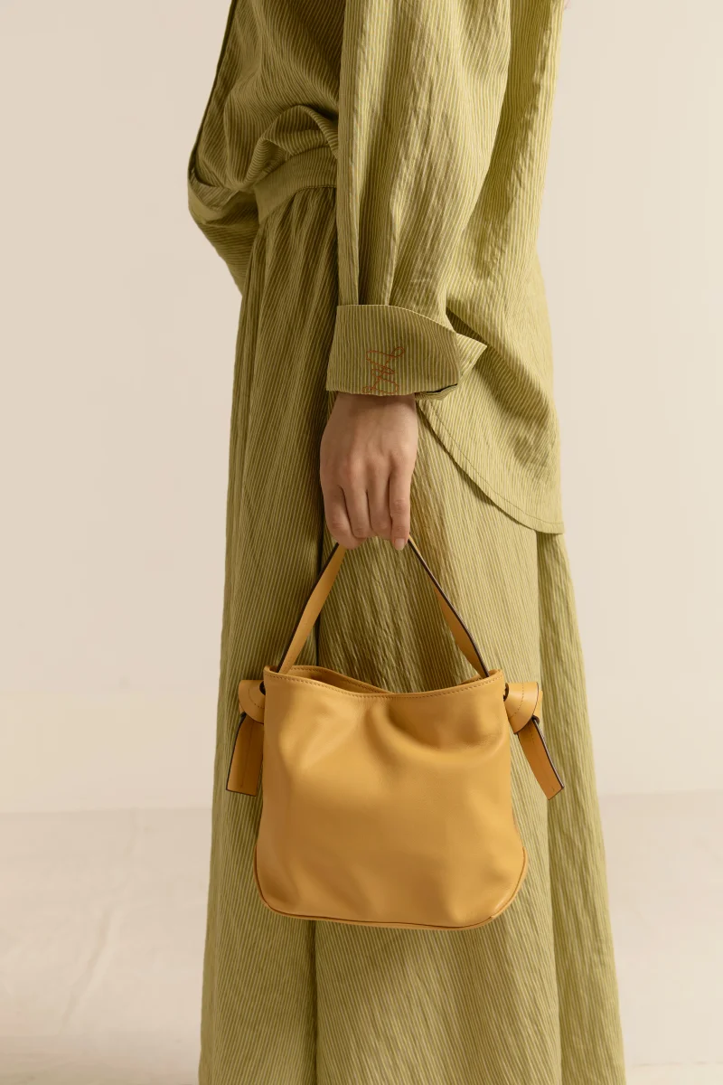 BOLSO NUDO S AMARILLO - Imagen 5