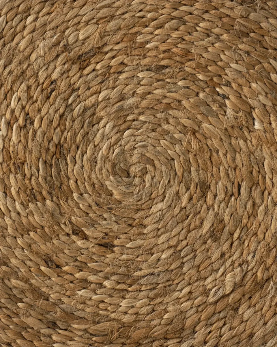 Alfombra NEIYYUR de yute Ø 120 cm - Imagen 3
