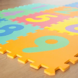 Alfombra infantil con números x10unidades 30x30x0.8cm