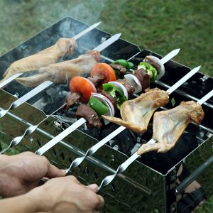 SKEWERPRO – Long Handle BBQ Skewers Set