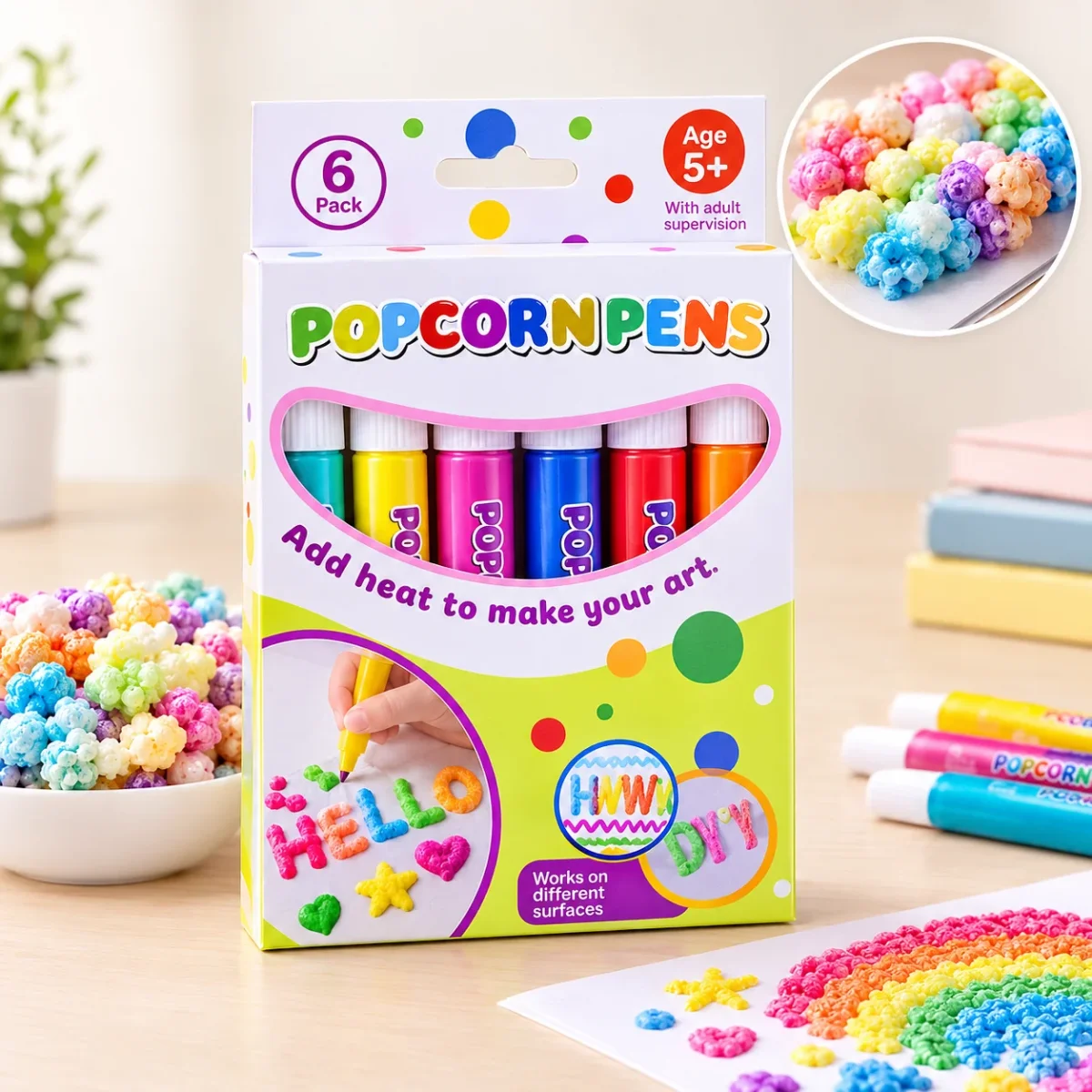 ARTSWELL – 3D Puff Effect Pens for Dimensional Art Effects - Imagen 8