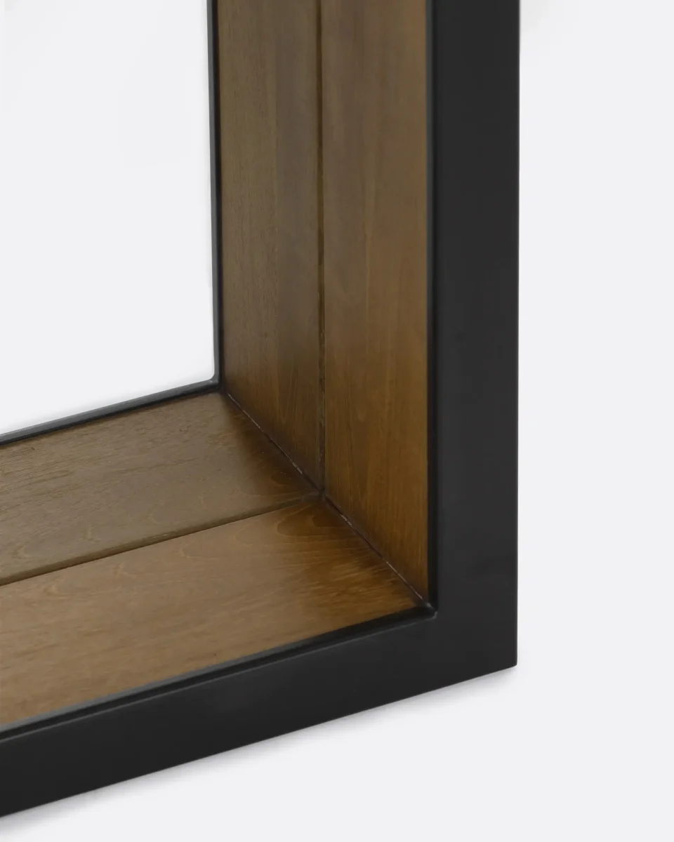 Espejo GEOX de madera de teca reciclada y hierro 80 x 15 x 210 cm - Imagen 5