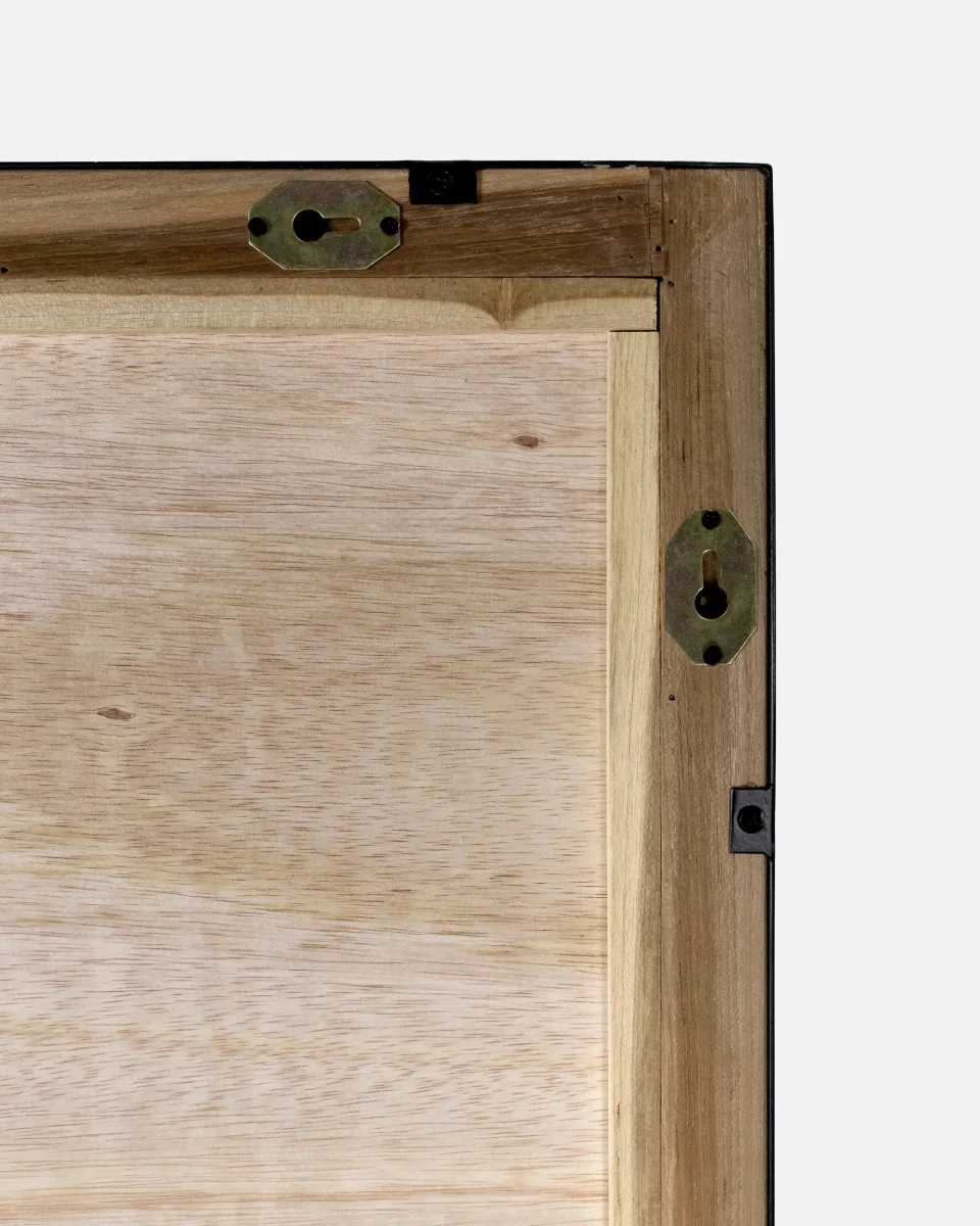 Espejo GEOX de madera de teca reciclada y hierro 80 x 15 x 210 cm - Imagen 6