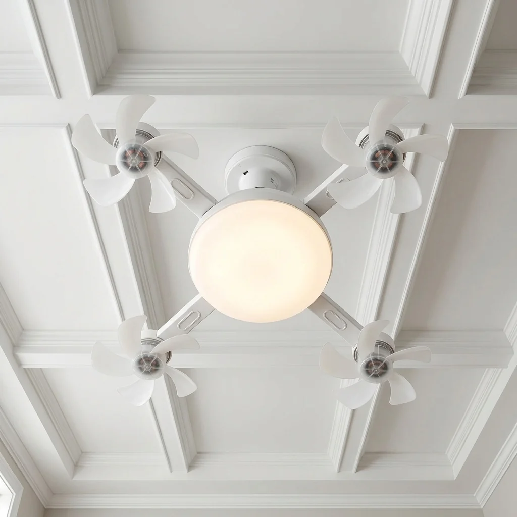 QUADAIR – LED Ceiling Light with Four Fans for Everyday Comfort - Imagen 6