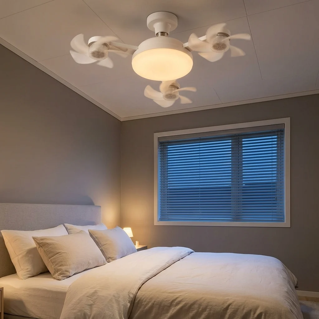 QUADAIR – LED Ceiling Light with Four Fans for Everyday Comfort - Imagen 8