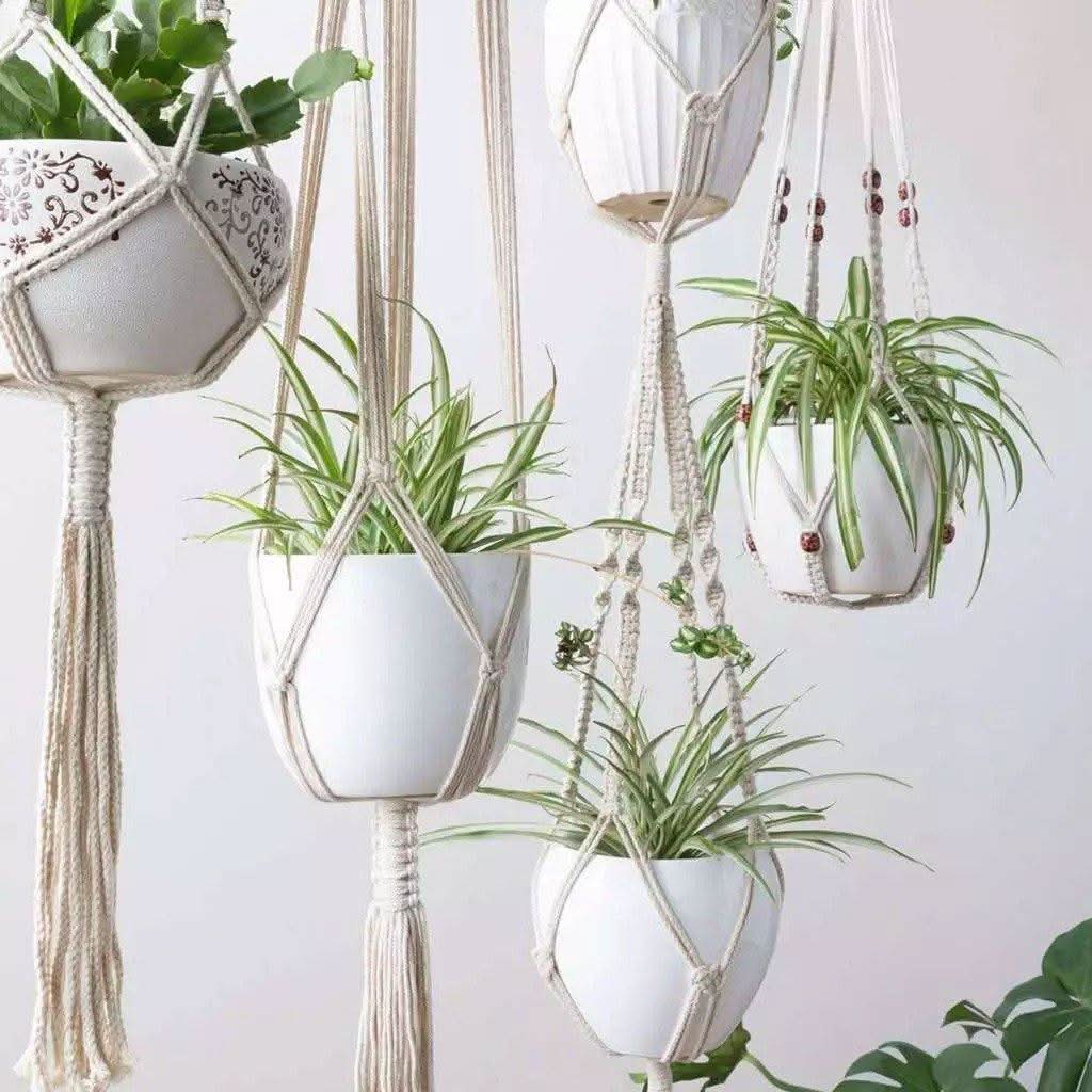 HANGBELLE – Hanging Basket Set of 4 for Charming Interior Decor - Imagen 7