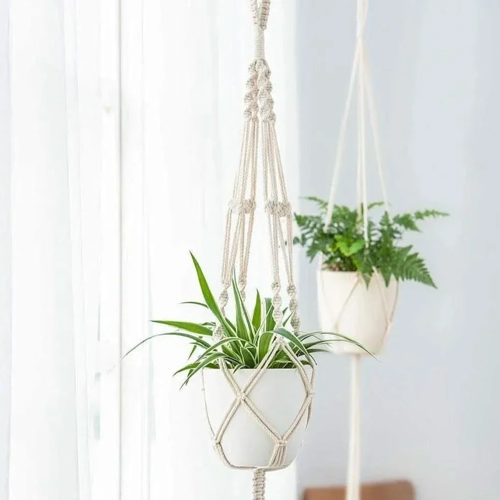 HANGBELLE – Hanging Basket Set of 4 for Charming Interior Decor - Imagen 9