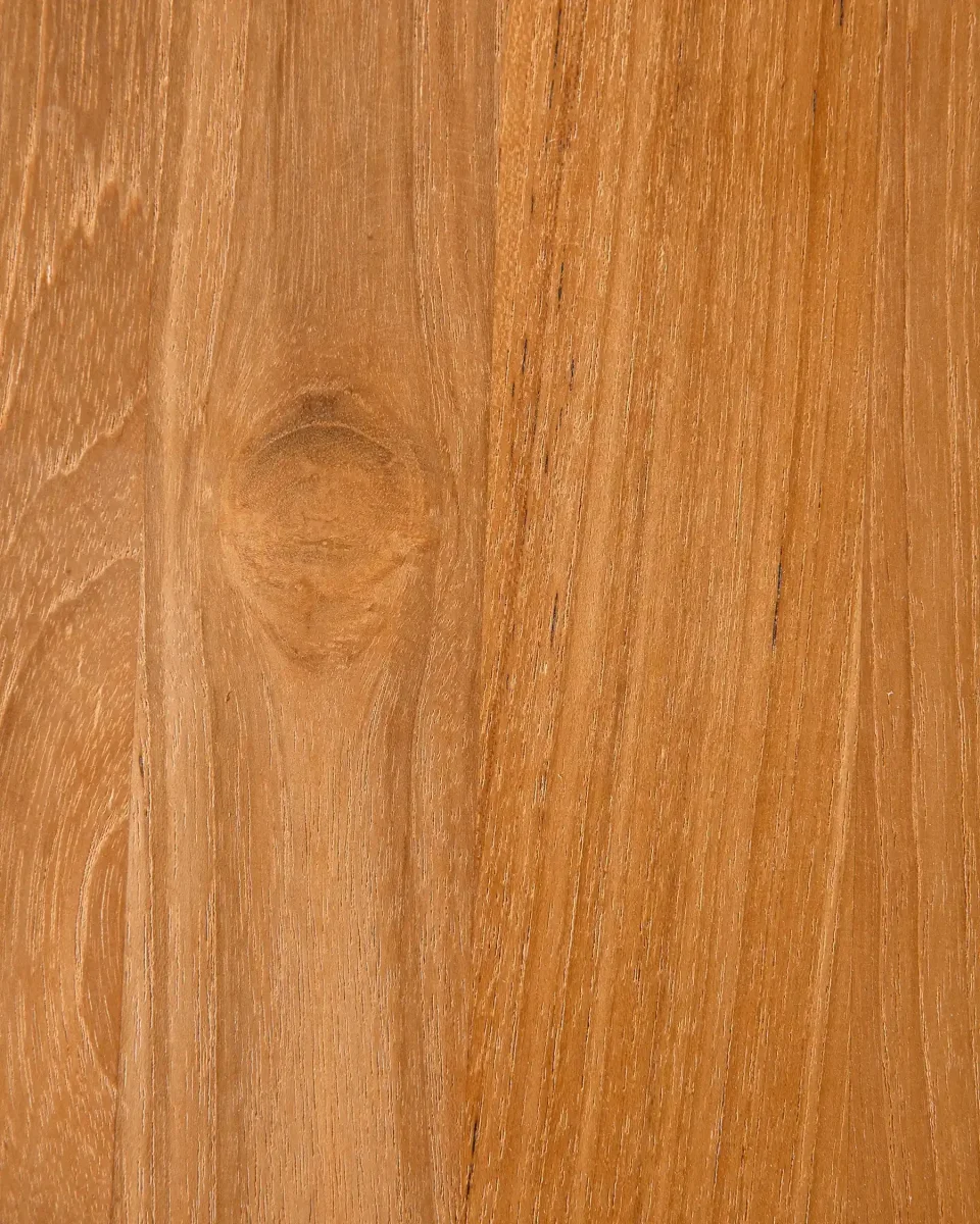 Mesa de comedor LIKU de madera de teca reciclada y hierro 180 x 80 x 75 cm - Imagen 7