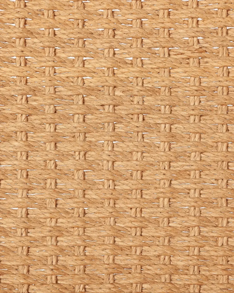 Silla lounge LAWIT de madera de teca y cuerda de papel 62 x 80 x 73 cm en color natural - Imagen 6