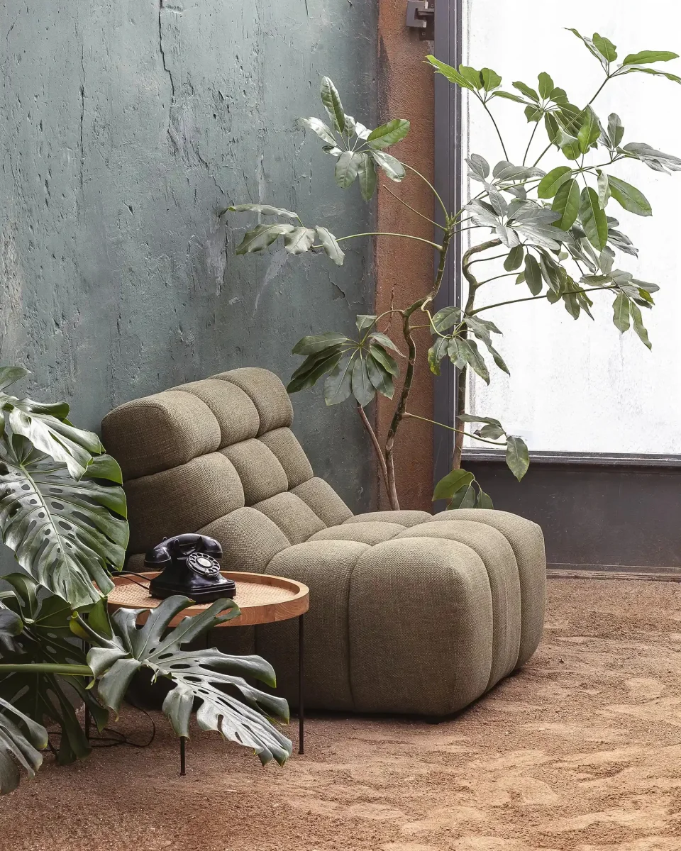 Sofá modular CHOPIN 1 plaza de olefina reciclada 89 x 93 x 78 cm en color musgo - Imagen 7