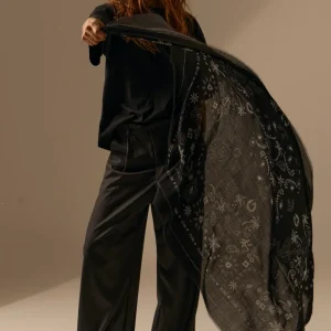 PAÑUELO LANA BANDANA NEGRO